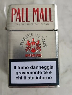 Porta sigarette Pall Mall rosse scatola alluminio - Immagine 1 di 4