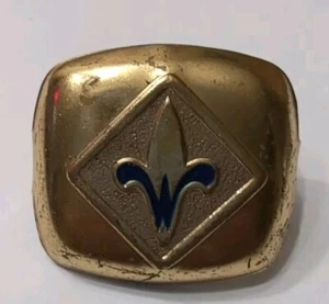 Webelos Adjustable Neckerchief Slide Boy Scouts Of America Rank Vintage - Picture 1 of 2