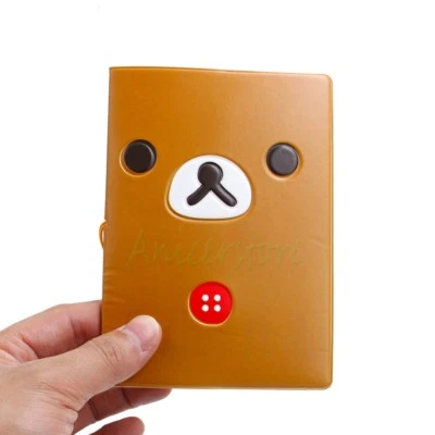 Estuche para tarjeta de identidad Rilakkuma Bear soporte para pasaporte cubierta protectora viaje Foto 1 de 4