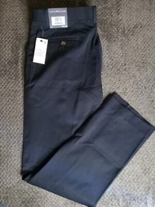 Tommy Hilfiger Flat Front Twill Blend Boys Dress Pants, *Size 16, Navy Blue - Picture 1 of 9