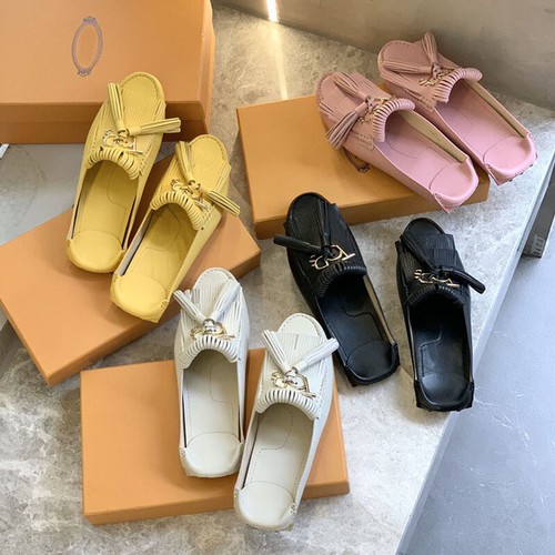 TOD’S Tod's scarpe pantofole donna testa calpestante moda mezza trascinamento