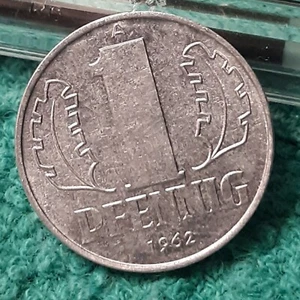 1962 Circulated East German 1 Pfennig, GDR - Picture 1 of 19