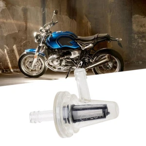 1x Motorcycle Parts Right Angle Inline Fuel Filter 1/4" 6mm Hose Lines Universal - Picture 1 of 12