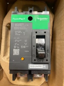 Square D PowerPact QDP22200TM 2 Pole 200 Amp 240V Circuit Breaker, NIB - Picture 1 of 8