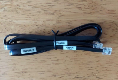 6-pin Black Printer to Cash Drawer Kick Cable Cord Fits Toast Flex TC200 POS - Image 1 of 3