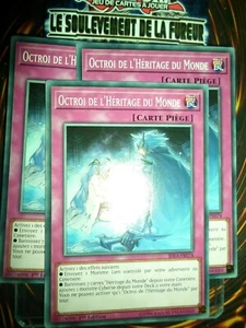 YU-GI-OH! PLAYSET (LOT DE 3) OCTROI DE L'HERITAGE DU MONDE RIRA-FR074 NEUF ED1 - Imagen 1 de 1
