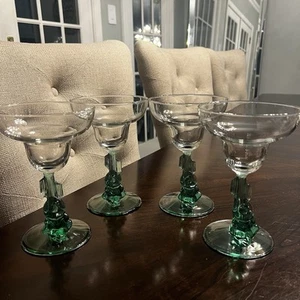 Luminarc Siesta Margarita Glasses Cactus Stem Sombrero Sleeping Man Set of 4 - Bild 1 von 17