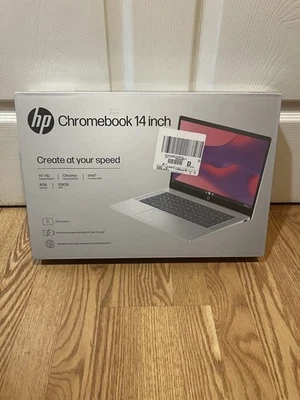 HP Chromebook 14" Laptop – Intel N200, 4GB RAM, 128GB SSD, HD Display – New - Image 1 of 4