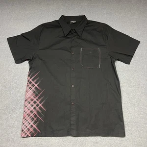 Oakley kurzärmliges schwarzes Hemd mit Knopfleiste und einer Tasche Größe Large - Bild 1 von 11