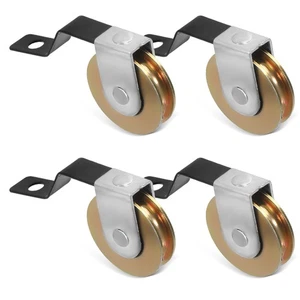 4 Pcs Door Track Hardware Sliding Roller Replacement Window Wheels Kit - Picture 1 of 14