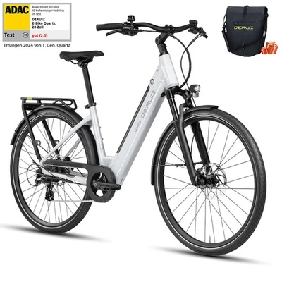 E-Bike City DERUIZ 28Zoll 44cm 644Wh Maximal 161km Damen/Herren Elektrofahrrad