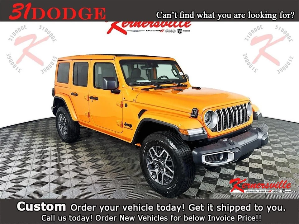 2025 Jeep Wrangler Sahara 4WD 4dr Pickup Truck Heated Seats NAV - Image 1 of 4