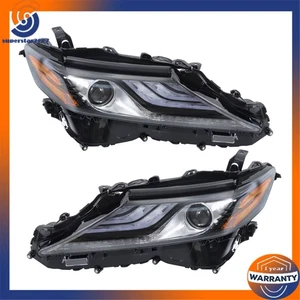 For 2021-22 Toyota Camry XSE XLE Full LED Headlight Assembly Black Right+Left - Picture 1 of 13