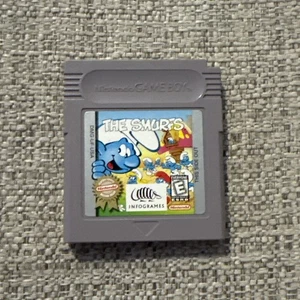 Nintendo Game Boy Gameboy The Smurfs Cartridge Authentic - Picture 1 of 2