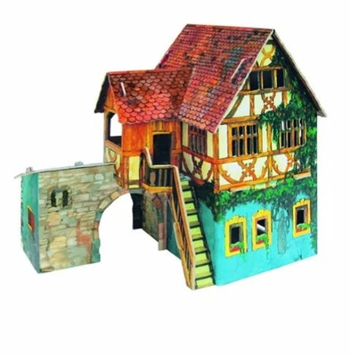 Clever Paper Sailor's House with Figures - Image 1 of 2