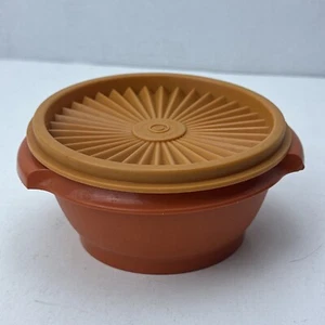 Tupperware Starburst Servierschüssel 1323 Deckel 812 orange ISTZUSTAND - Bild 1 von 13