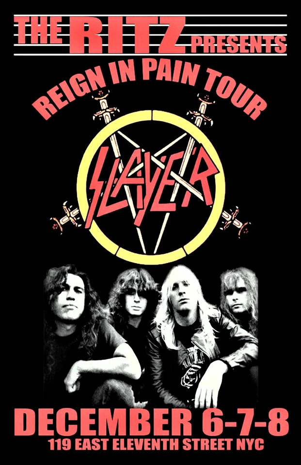 Slayer Concert Poster 12"x18" FREE SHIPPING - Image 1 of 1