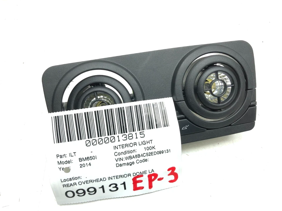 2013-2015 BMW 650i REAR OVERHEAD DOME READING LIGHT LAMP SWITCH OEM - Image 1 of 4