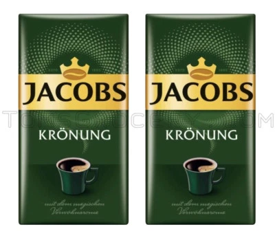 2 x Jacobs Kronen gemahlener Kaffee 250g 8,8oz - Bild 1 von 4
