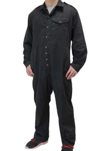 British Army black Overalls coveralls military jumpsuit flight suit boiler trian - Picture 1 of 8