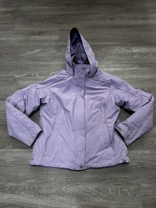 LL Bean Jacket Adult S Purple 3 In 1 Hard Shell Fleece Rain Coat Mens - Picture 1 of 10