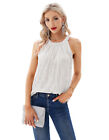 Womens Sleeveless Sequin Summer Glitter Sparkly Tops Tank Vest Shirts Tee Blouse