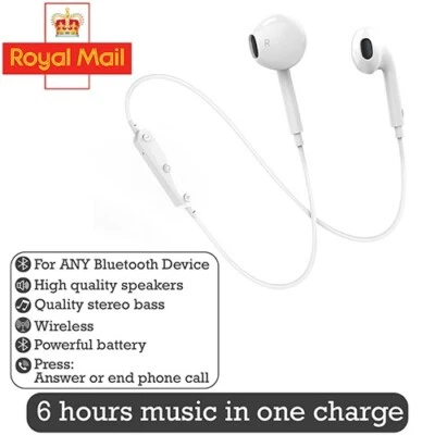 Sports Wireless Headphones Earphones Earbuds New boxed For ANY Bluetooth Device - Image 1 of 4