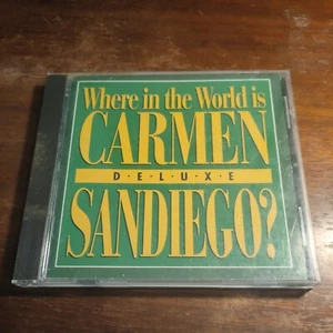 where in the world is Carmen Sandiego Deluxe vintage pc game 1992 - Picture 1 of 5
