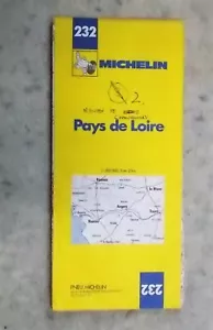 Michelin Map 232 Pays de Loire 1:200,000 1 cm to 2 km 1983 - Picture 1 of 4