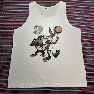 Vintage Looney Tunes Notre Dame irisches Basketball-Tanktop Herren XL TNT Etikett 1996 lesen - Bild 1 von 10