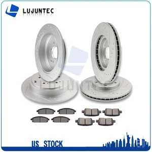 Brake Ceramic Pads And Rotors Front & Rear For 2003-2006 Acura MDX - Bild 1 von 5