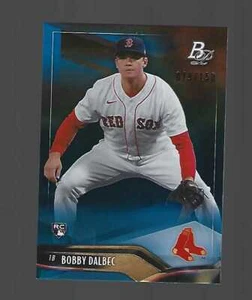 2021 BOWMAN PLATINUM BOBBY DALBEC BLUE PARALLEL ROOKIE #ED79/150 - Picture 1 of 1