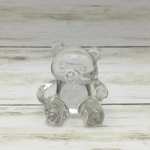 Hermosa estatuilla de pisapapeles sentada de vidrio artístico transparente de colección - Imagen 1 de 4