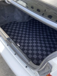 P2M Phase 2 Checkered Flag Carpet Trunk Mat for Honda Civic Sedan EK3 96-00 New - Picture 1 of 2