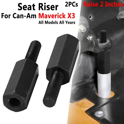2 PCs Seat Risers Lift Kit For Can-Am Maverick X3 2 Inches Up Raiser All Years - Image 1 of 4