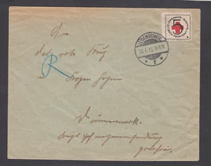 Germany 1915 WWI 5 Pfennig Red Cross 1914 Stamp Ludenscheid 1915 Cancel - Picture 1 of 3