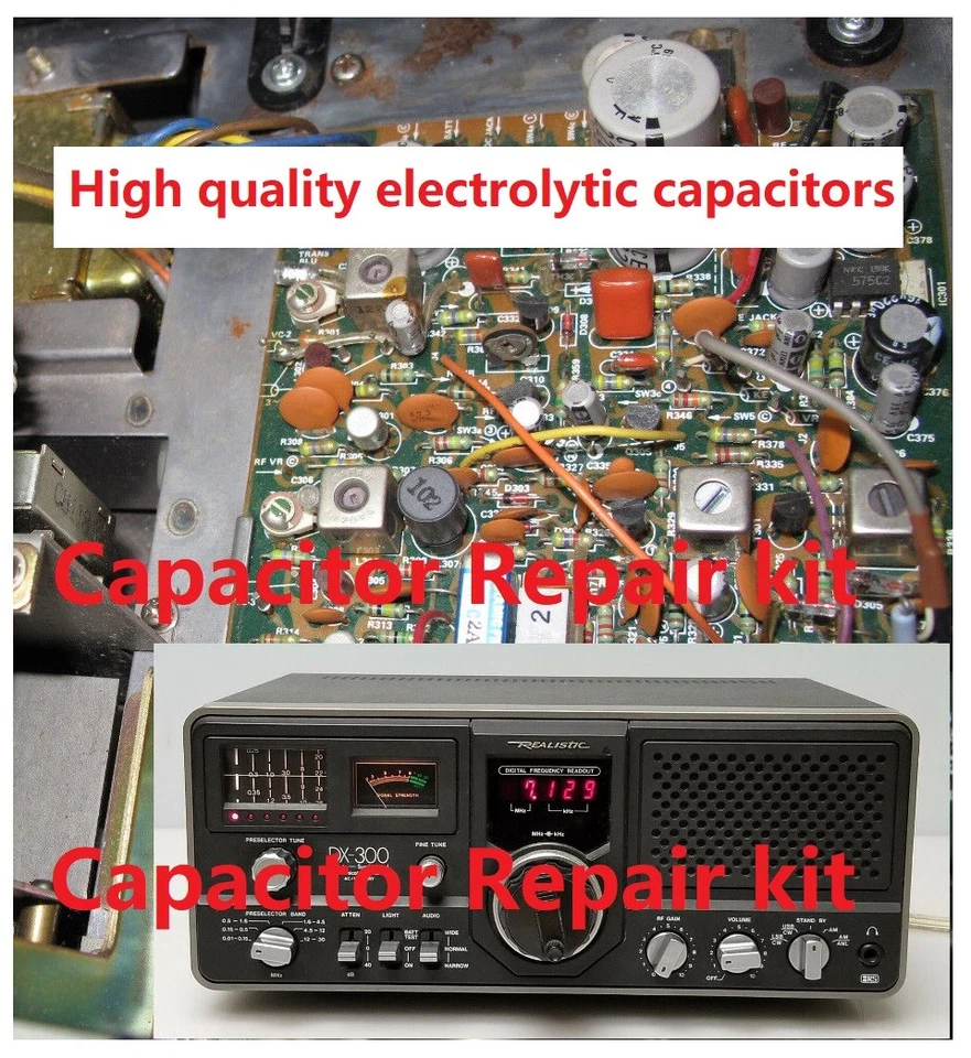 Realistic DX-300 / DX-302 Shortwave Receiver/ Capacitor Repair kit /High quality - Image 1 of 1