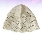 Women's Cotton Crochet Beanie Cap Hollow Out Lace Summer Sun Hat
