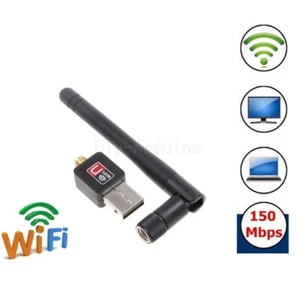 Mini Antena WiFi WiFi Adaptador de Tarjeta LAN de Red Inalámbrica 150Mbps 802.11N/G/B - Imagen 1 de 4