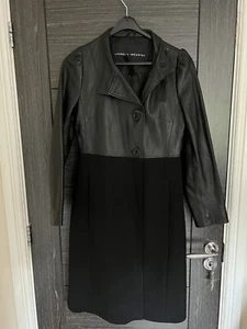 Genuine Leather Laundry Industry Long Coat Women’s UK Small (RRP £1.99) - Picture 1 of 5