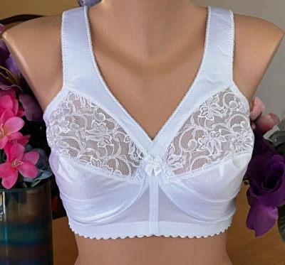 624 Glamorise 40C белый Magic подъем полный фигурка провода бесплатный бюстгальтер #1000 новый без ЯРЛЫКОВ - Изображение 1 из 4