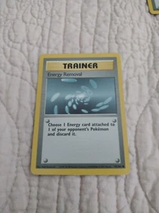 Pokémon TCG Energy Removal Base Set 92/102 Regular Unlimited Common - Picture 1 of 2