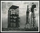1959 Polaris A-1 Test Rocket, "Space Race Rocket on the Launching Pad" Photo