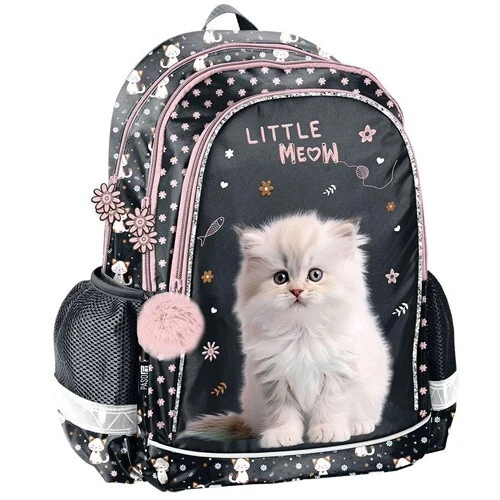 Kinder-Rucksack Mit Süßer Weißer Katze & Sternen – Leichter Mini-Rucksack Für Kindergarten & Vorschule