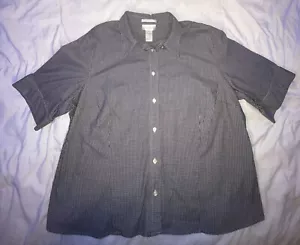 Jones New York Camicia Donna 3X Manica Corta Sportiva Elasticizzata - Foto 1 di 13