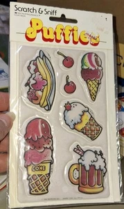Vintage Stickers,mark 1,scratch & Sniff,puffy Ice Cream,nip,1,(CK1) - Picture 1 of 4