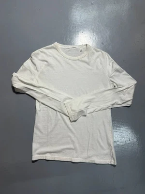 Helmut Lang White Long Sleeve T-Shirt – Size S – Made in Italy - Imagen 1 de 4
