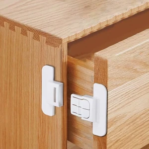 5pcs Lock Buckles for Cabinets and Refrigerators Sturdy and Secure Design - Photo 1/10
