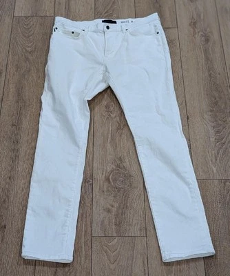 $228 Mens John Varvatos "Wight" Skinny Fit Denim Jeans White 36 - Image 1 of 4