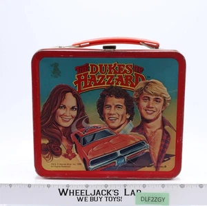 The Dukes of Hazzard Metal Lunch Box ONLY 1980 Aladdin Vintage - Picture 1 of 7